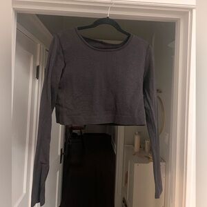 Lululemon Ebb to Street Long Sleeve Shirt Black Size 12